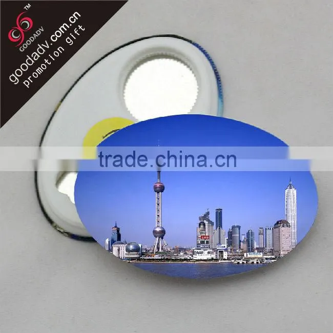 2015 promotional gift tin plate magnet bottle opener for souvenir