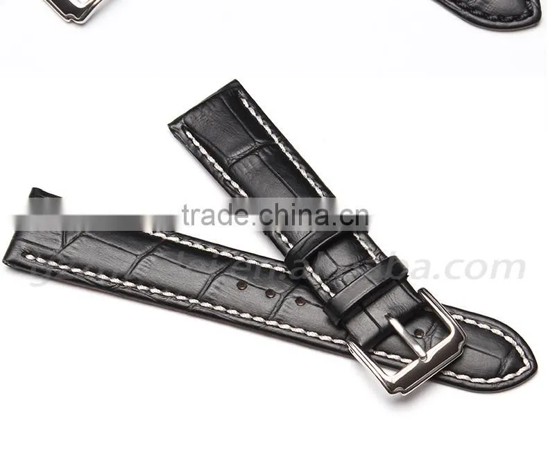 18|19|20|21|22mm high quality genuine leather Men and women's Watch strap with fashionable buckle