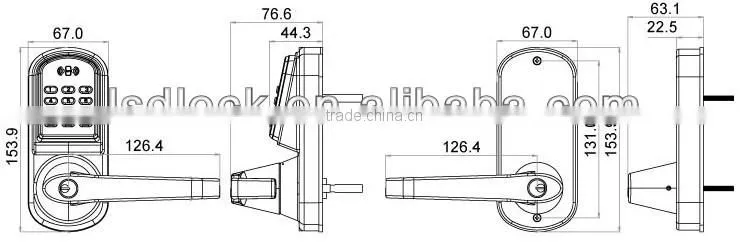2014 latest outdoor keypad lock