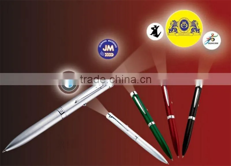 projection pen for advertising , promotional logo project pen , flashlight pen
