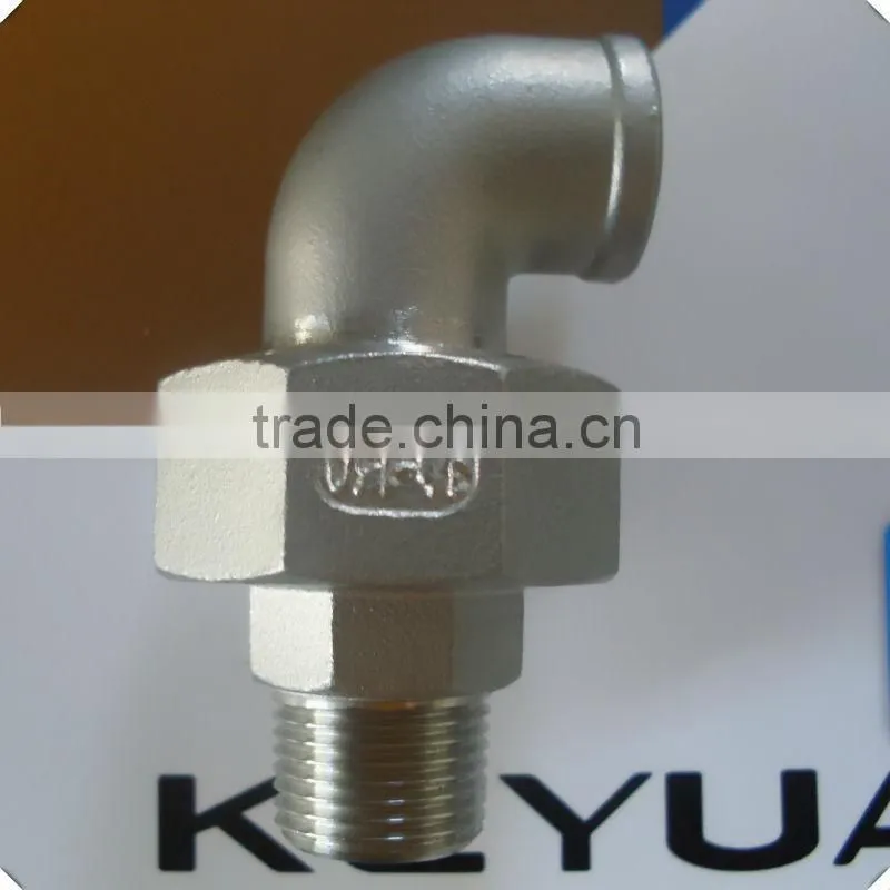 150LBS BSP Threaded Pipe Fitting Elbow Union Conical Seat Male/Female