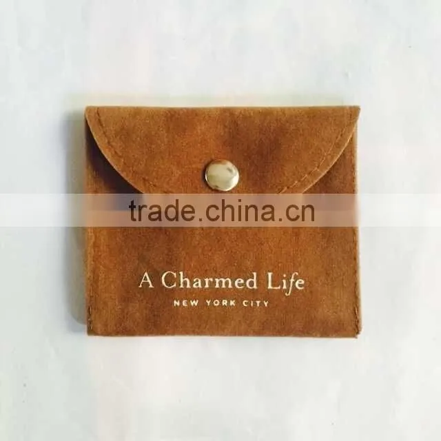 High-end felt jewelry pouches with logo,Factory