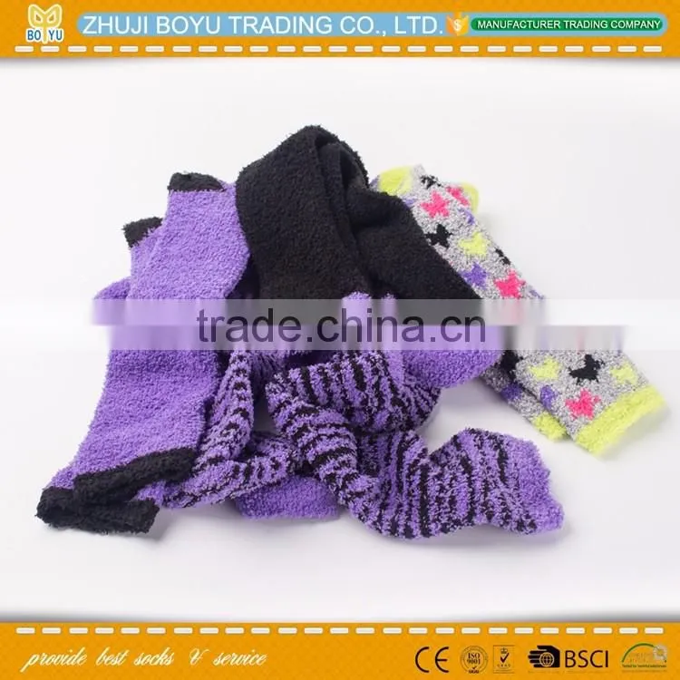 BY-161610 Best Prices Latest novel design women knee high cotton sock fast shipping