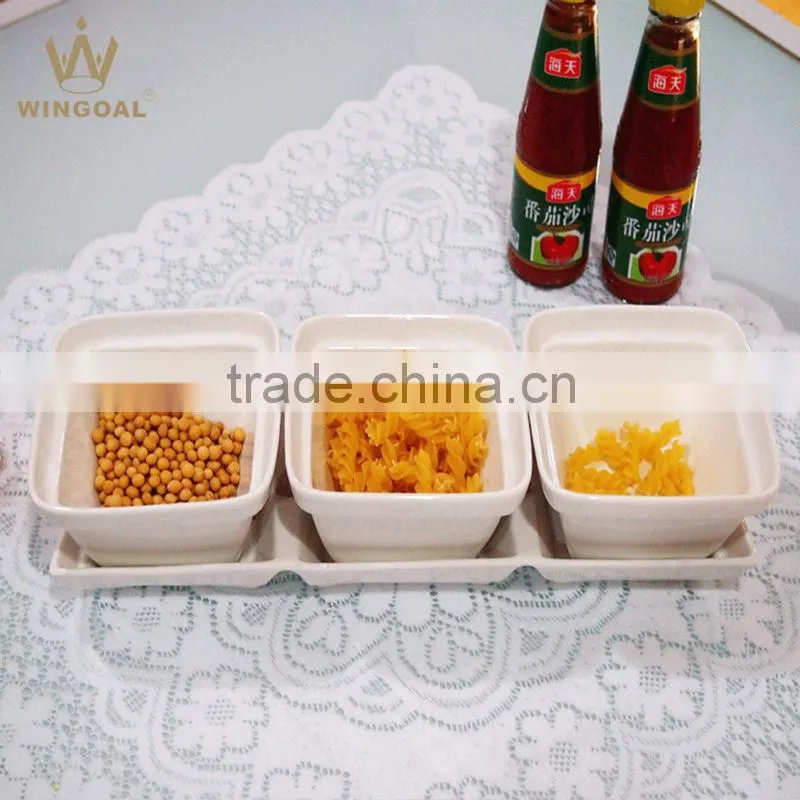 4 pieces porcelain serving ware