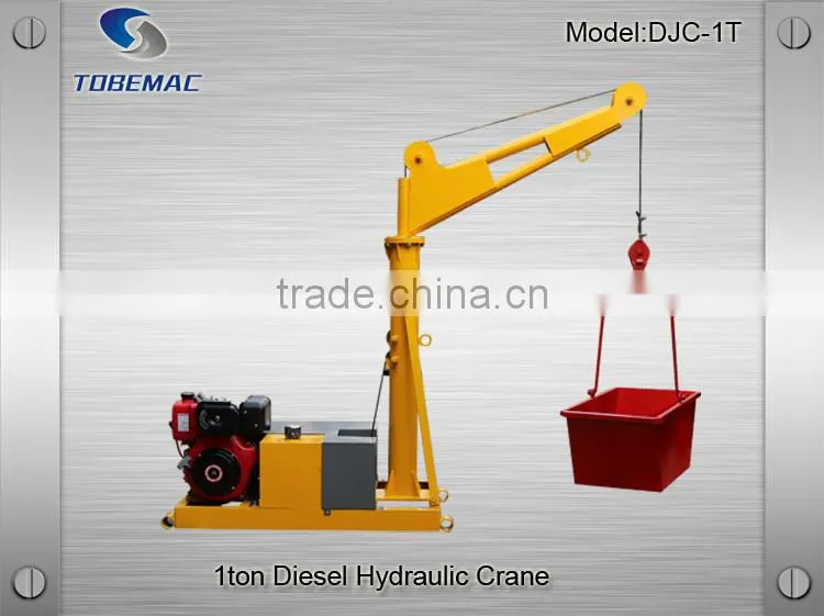 TOBEMAC Hydraulic small crane for lifting materials