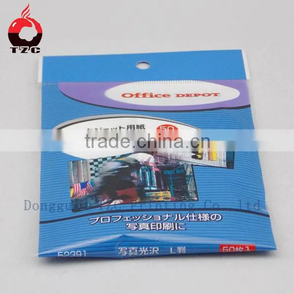 Towels transparent packaging bag