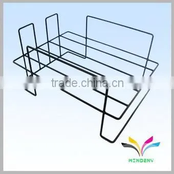 Made in China high quality decorative floor standing stable metal esd magazine rack