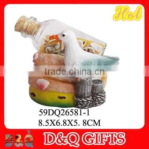 2015 beach souvenir resin sand bottle