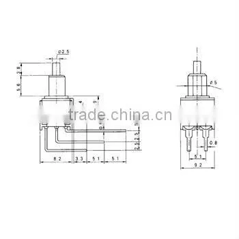 Plastic & waterproof Mini Toggle Switch
