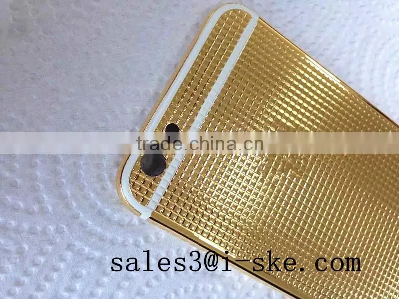 For iPhone 6 6 plus Luxury 24ct Gold Electroplating Housing Cover(Limited Edition)