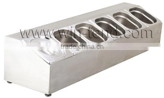 Stainless Steel 6-Condiment Holder