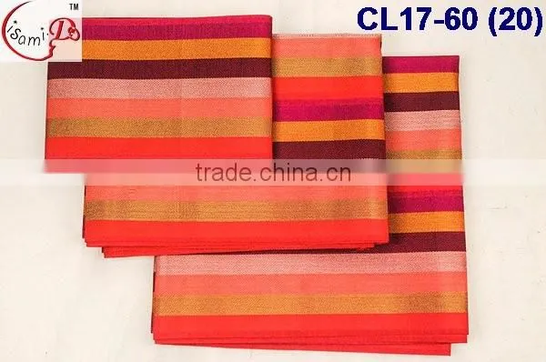 CL17-60 2016 top sale colorful line African high quality new Aso oke headtie colorful aso oke headtie