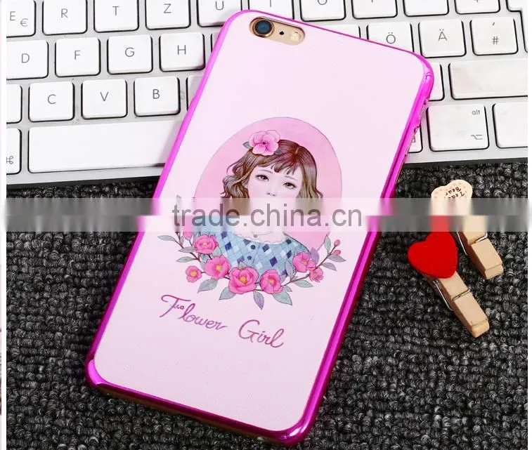 Glasses Cat And Cute Girl Back Cover Case Cheap Price For iPhone 6S