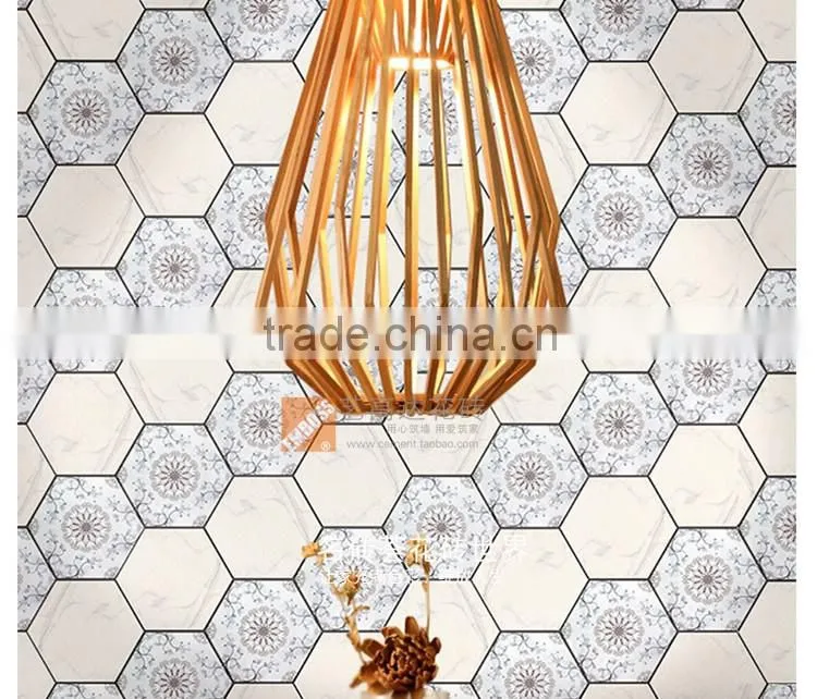 100*200*175mm hexagon marble mosaic tile porcelain irregular pattern floor tile