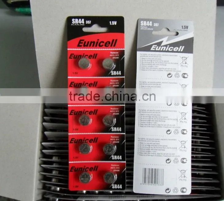 357 SR44SW SR44 357 1.55V silver oxide watch battery