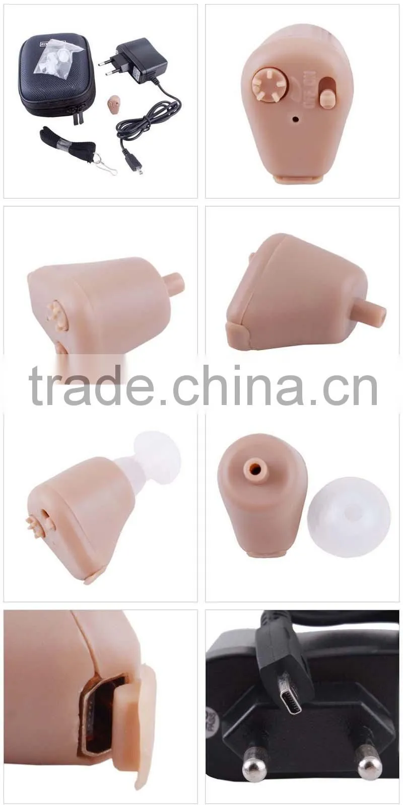 Hot selling china cheap price ite rechargeable power mini hearing aid