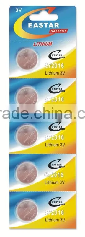 Li-MnO2 button cell CR1616 l750 button cell battery