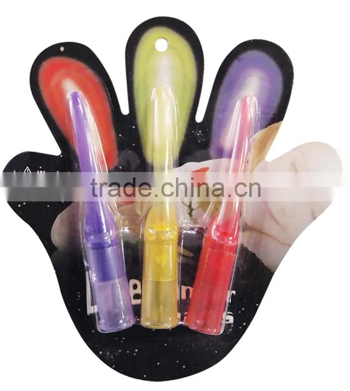 plastic SUV car shape party lights, LED finger lights with rubber bands