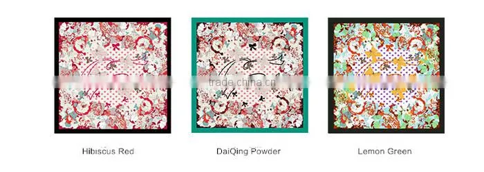 2015 New arrival spring fashionable chinese wholesale silk scarves made of the 100% pure silk /scarves/ kerchief /headband/hijab