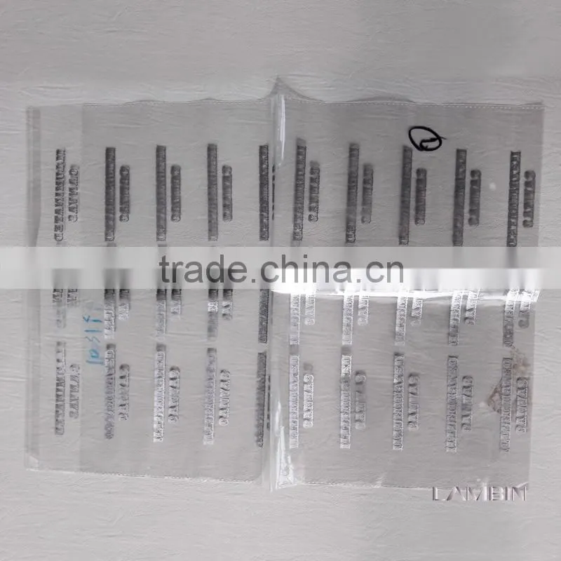 Silver printing packing Polybag for men's casual garments