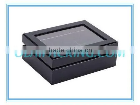 customized black walnut wood tea bags chest