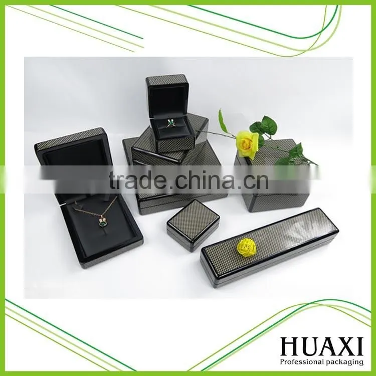 Luxury Set Red Leather Custom Logo Printed Jewelry Boxes Gift Boxes