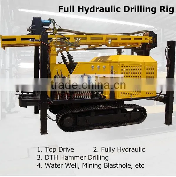 400m Dfq-400 DTH Portable Used Water Bore Well Drilling Machine Prices for Sale with Air Compressor
