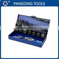 Titanium hand tap set , threading dies ,twist drill set ,12pc taps & dies