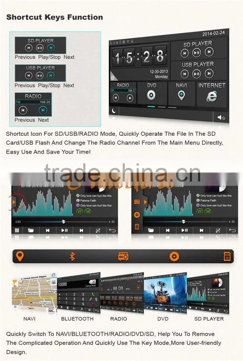 Car DVD auto radio audio GPS for FORDC-MAX 2006-2010 FUSIONGALAXY