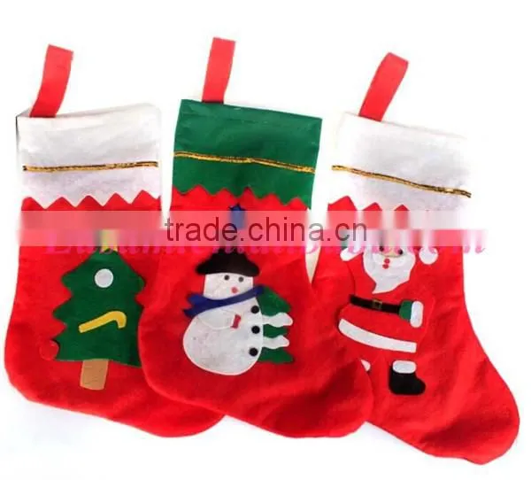 Cheap wholesale christmas supplies plain santa christmas stocking