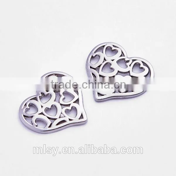 Heart shaped high quality sewing labels for dresses Brightness E2-80014
