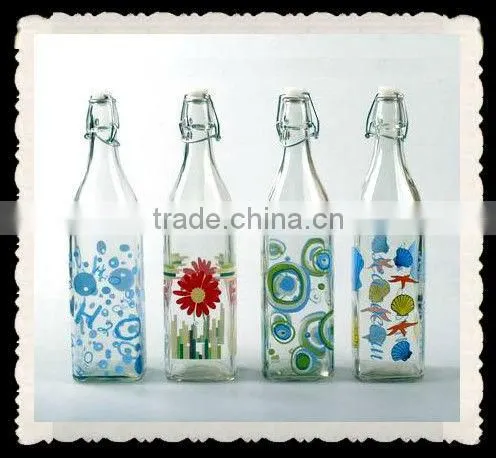 glass oil bottle