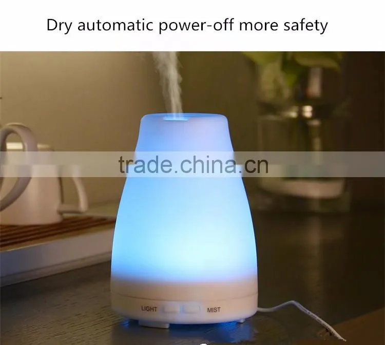 2016 Hot Sale 7 Color Light Ultrasonic Aroma Humidifier Diffuser For SPA Yoga Baby Room