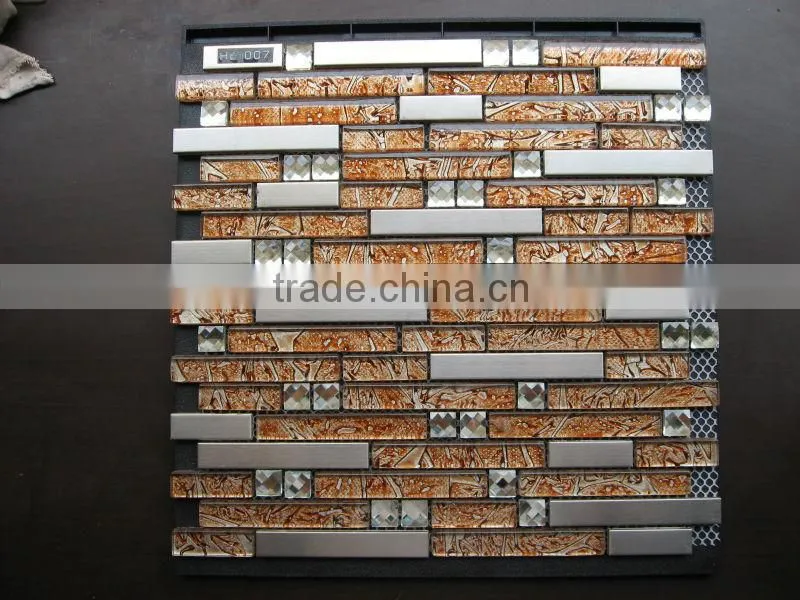 colorful mosaic tile mixed color glass mosaic tile for sale