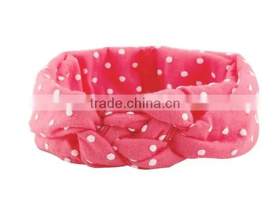 Red Toddler Baby Girls Polka Dot Headband Hair Band Headwear Wrap Accessories