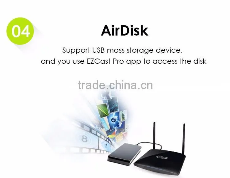 EZCast Pro Box ez cast wireless display dongle support split display up to 4 different sources