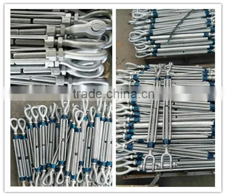 Factory supply drop forged m24 galvanized turnbuckle
