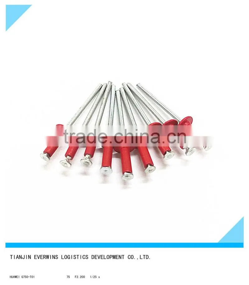 Red color Countersunk head Waterproof Aluminium Blind rivet