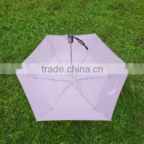 6K wholesale purple advertising 3- folding umbrella