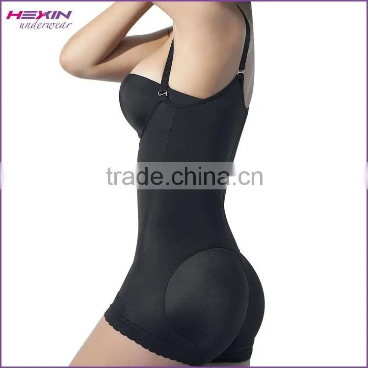 Black Stylish Hook Eyes Latex Women Slimming Body Shaper Bodysuit