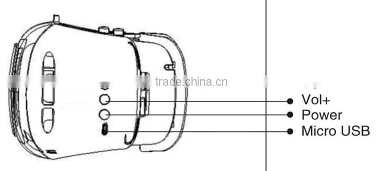 VR box 3.0 3d virtual reality glasses vr headset with earphone for mobile phones for 3.5inch to 6 inch