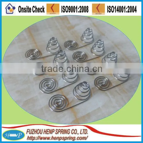 positive and negative battery spring contacts