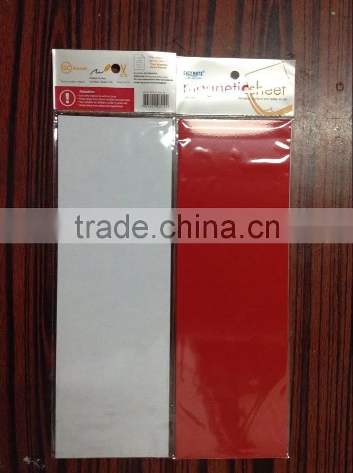 pp colorful magnet sheet/magnetic label /magnetic tag , can be write on and wipe off
