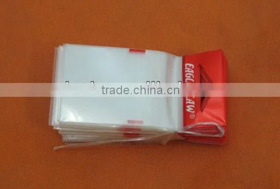 printed plastic opp bag with header card and adhesive flap for Eagle Claw fish hooks