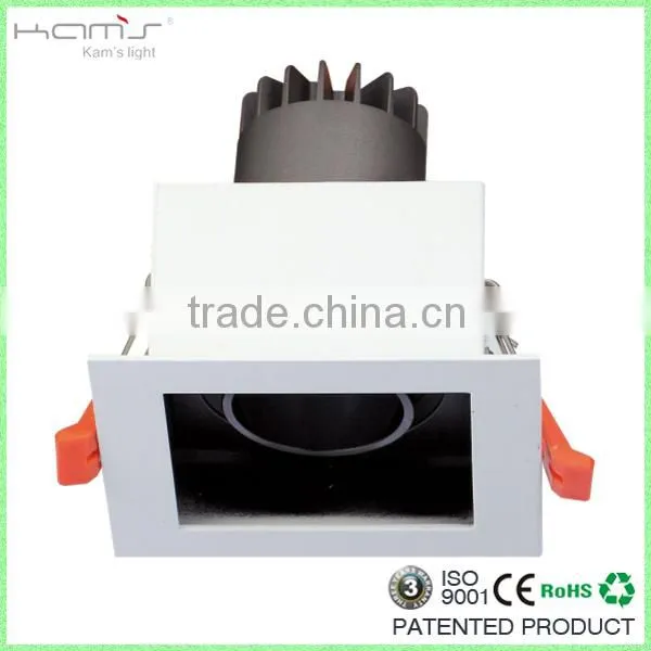 3*10w trimless recessed cob led grille light PMMA Lens adjustable spot light warm white 3000k