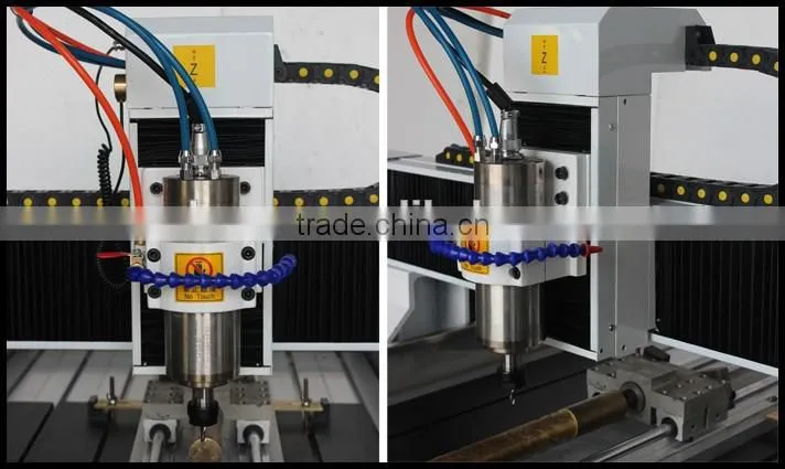 High precision cnc machine for engraving metal 6090 with water sooling system
