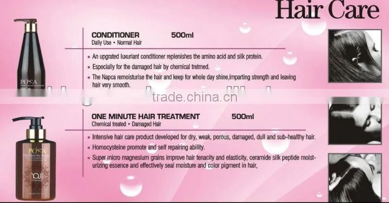 wholesale Nutrition Moisture Shampoo with 4 kinds function 500ml from GMPC manufacture