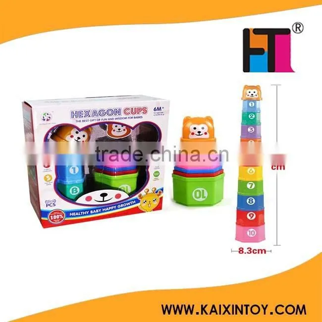 Children educational toys stack up cups