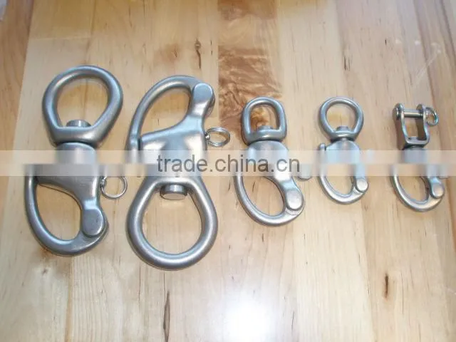 Stainless Steel Jaw Swivel Snap Shackle