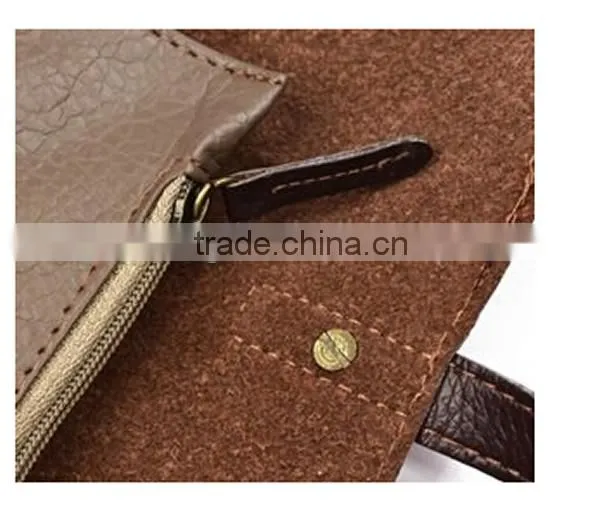 PU Leather Vintage Rollup Style Multiple Purpose Soft Pencil Case Bag